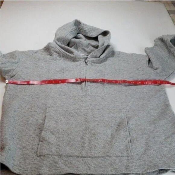Pure Jill Women’s Hoodie Large Gray Pullover Minimalist Casual - Picture 7 of 8